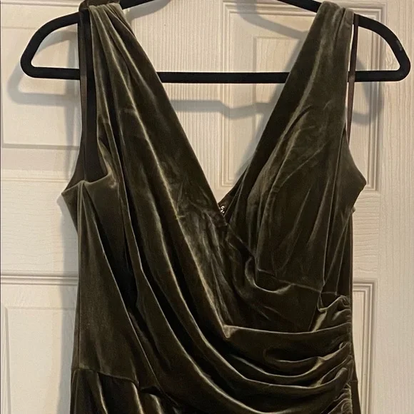 dusty olive bridesmaid dresses Mismatched Dusty Green A-line Long Cheap Wedding Party Bridesmaid Dres –  mybestbridal main image 0